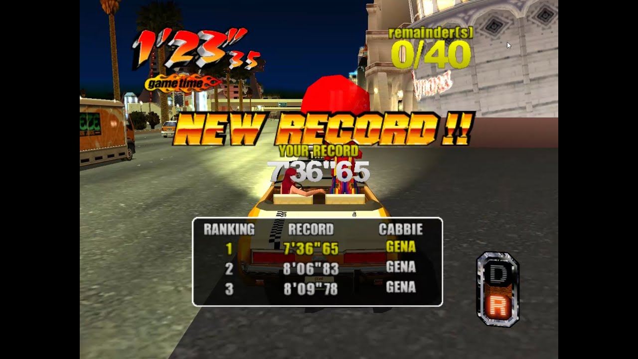 Crazy Taxi 3 - 3-B/Crazy Tour New Record (Gena)