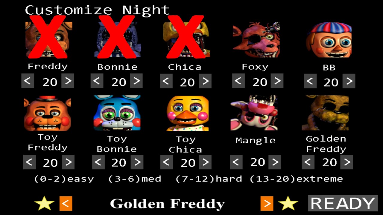 La estrategia DEFINITIVA de FNaF 2 (Minus 3) 10/20 completado