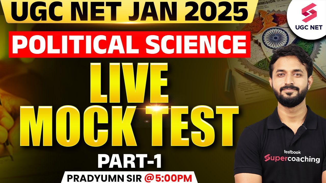 UGC NET Political Science Mock Test 2025 | UGC NET Political Science Marathon Class By Pradyumn Sir