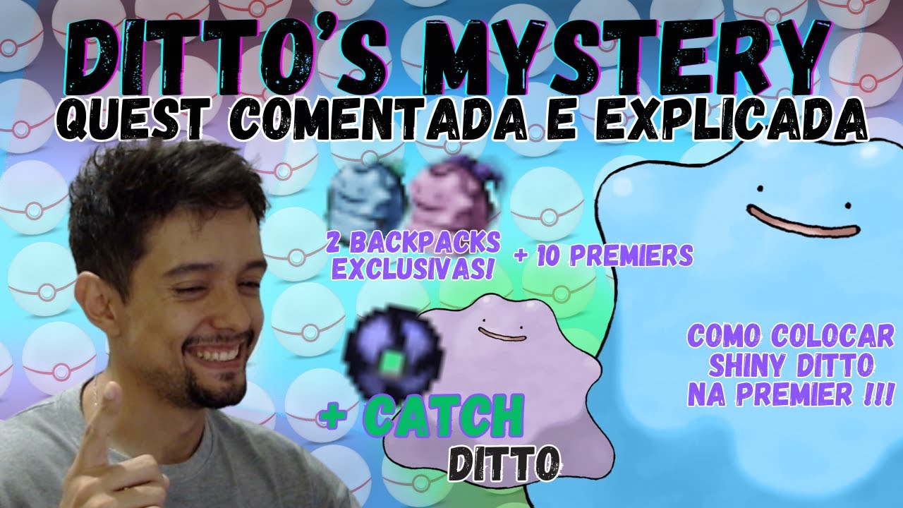 [PxG] DITTO'S MYSTERY QUEST COMPLETA (10 PREMIER BALLS & BPS EXCLUSIVAS) + CATCH DITTO - Leozi Leozi