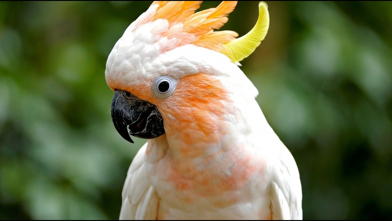 ASMR Burung Liar Paling Menenangkan – Suara Alam Penenang | Kakatua Jambul Jingga ASMR