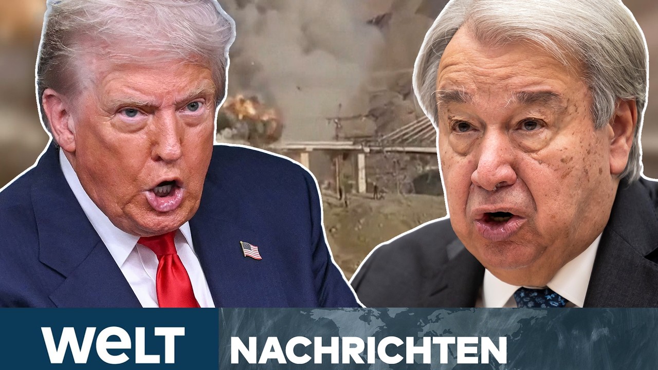 IRAN: Nach Br&uuml;cken-Bombardement! Trump z&uuml;ndelt weiter! Jetzt schaltet sich die UN ein! | WELT STREAM