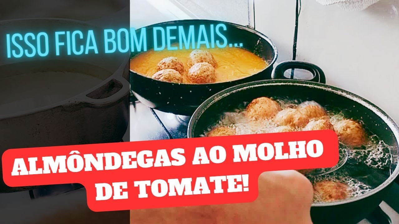 Almôndegas ao Molho de Tomate. Isso Fica Muito Bom!