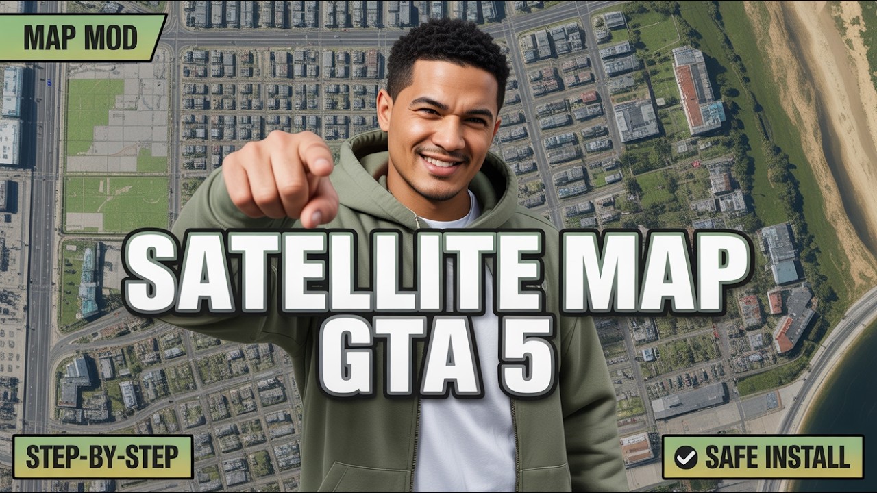 Как установить карту со спутниковым видом и цветными метками в GTA 5 (2026) — пошаговая инструкция