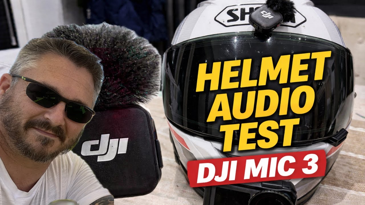 Установка микрофона DJI Mic 3 на мотоциклетный шлем и первая поездка.