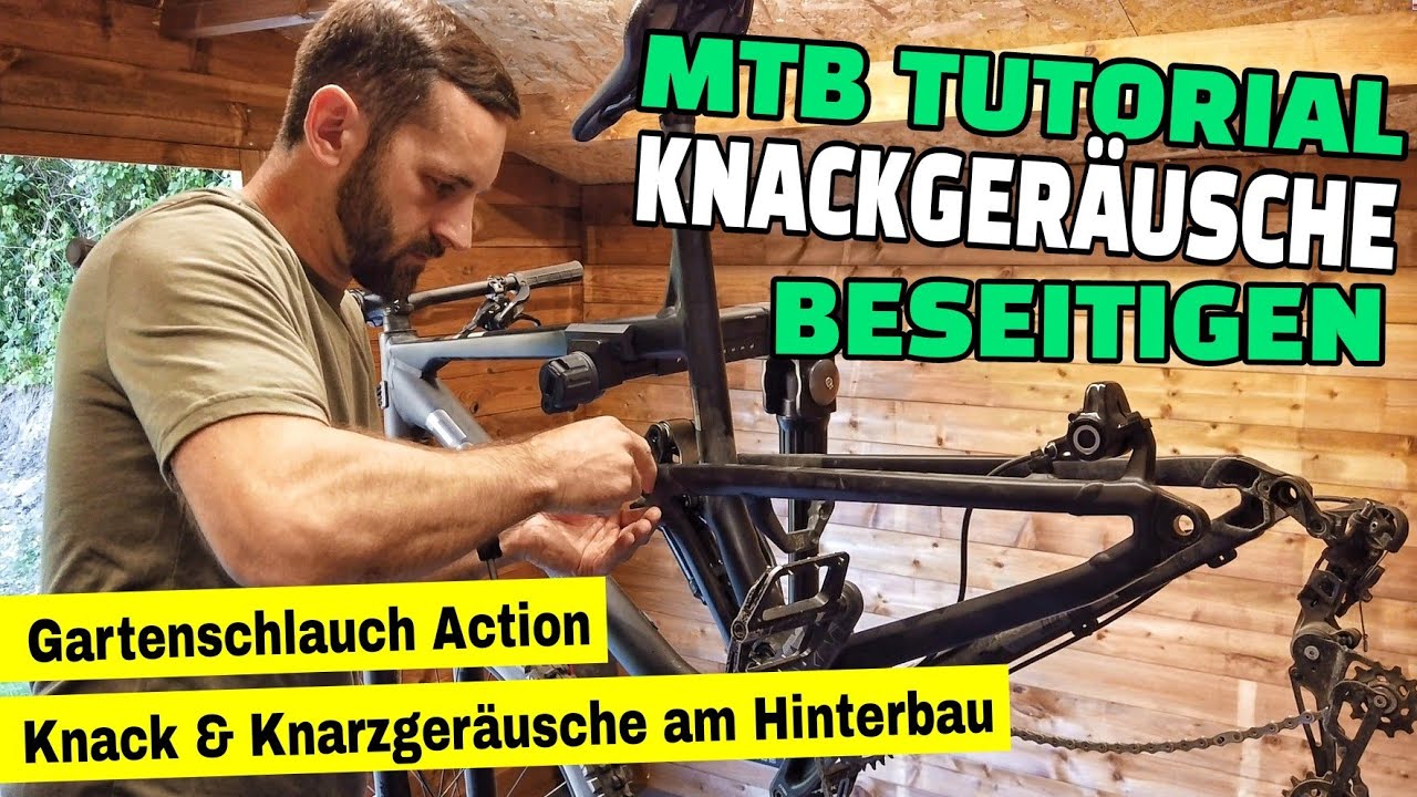 MTB Tutorial: Fully Hinterbau Knarz & Knackgeräusche beseitigen | + Gartenschlauch-Action | Leo Kast