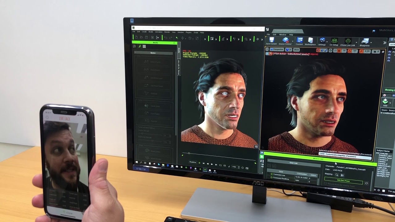 Stream iClone Multi-Device Mocap with Unreal Live Link