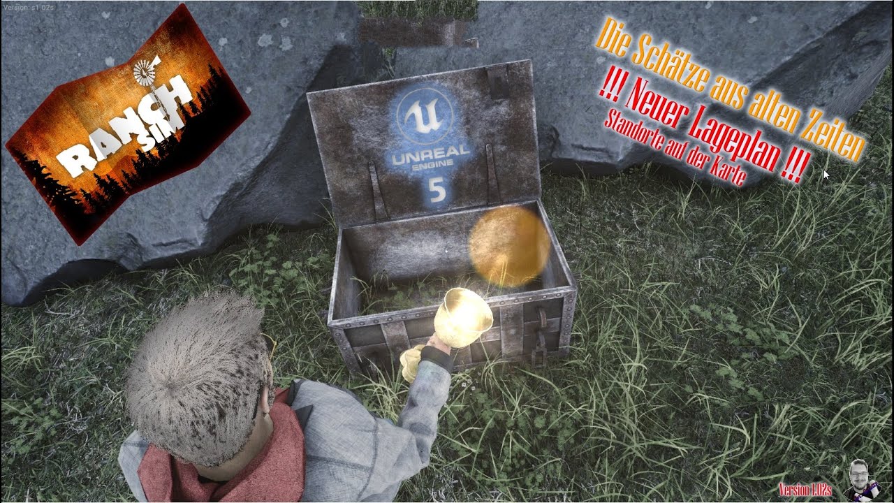 Ranch Sim 🛞Quest Guide - Die Schätze aus alten Zeiten 🛞 UE5 Neue Lageplan mit Karte