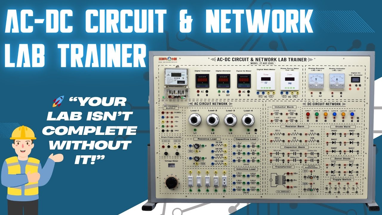 🎓 AC-DC Circuit & Network Lab Trainer Board &ndash; Hands-on Learning for Future Engineers