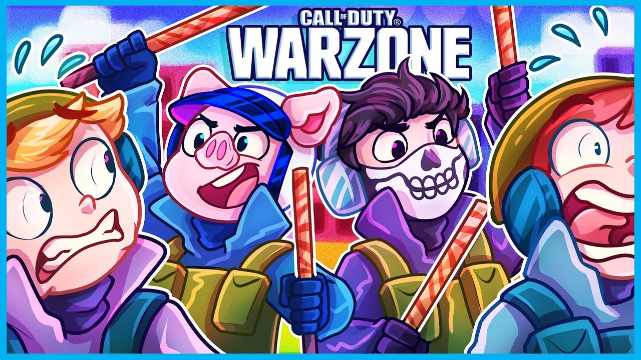 Warzone, но мы просто пытаемся бить людей палками...