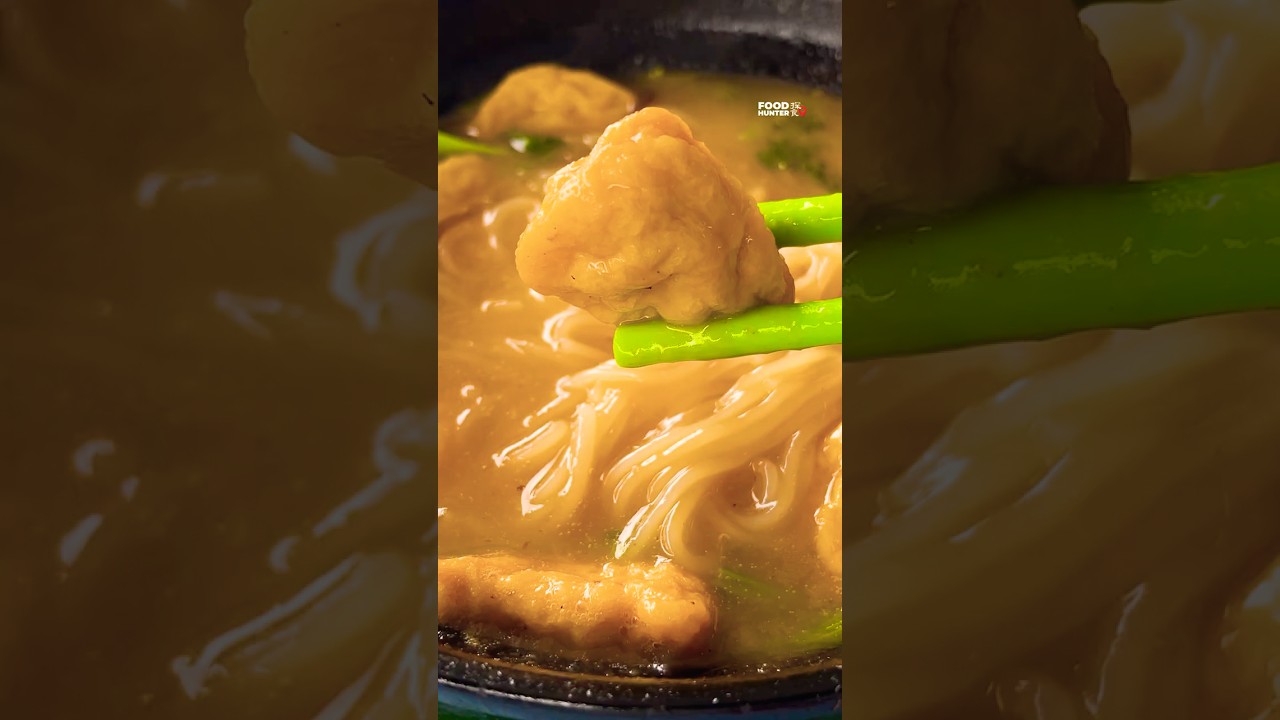Fish Tofu Noodles #streetfood #foodhunter #klfood #RingRoad