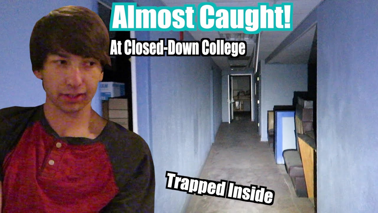ALMOST CAUGHT Exploring a Closed-Down Vacant College (They Searched for Me)