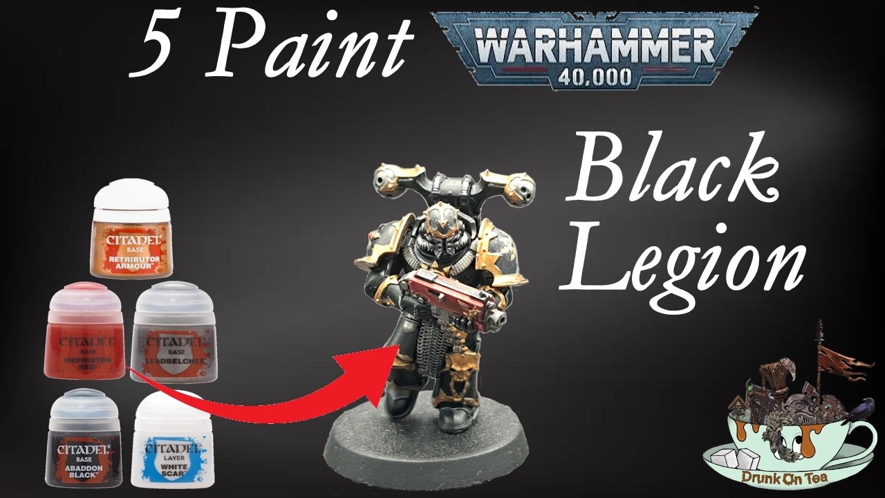 Can I Paint Warhammer 40K With Just 5 Paints - Black Legion