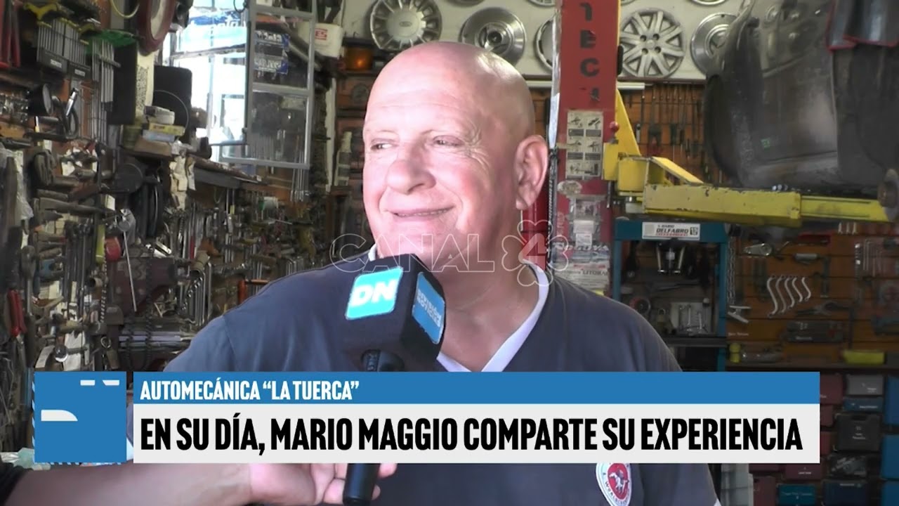 Día del Mecánico: Detrás del motor, una vida de esfuerzo - Mario Maggio, 