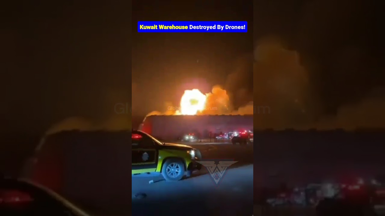 Shahed Drones Strike Kuwait Warehouse