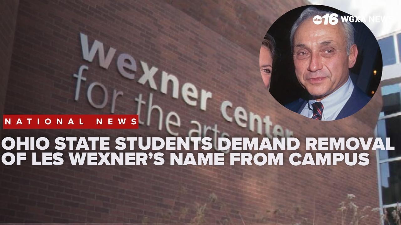 Ohio State students, health care workers demand removal of Les Wexner's name from campus
