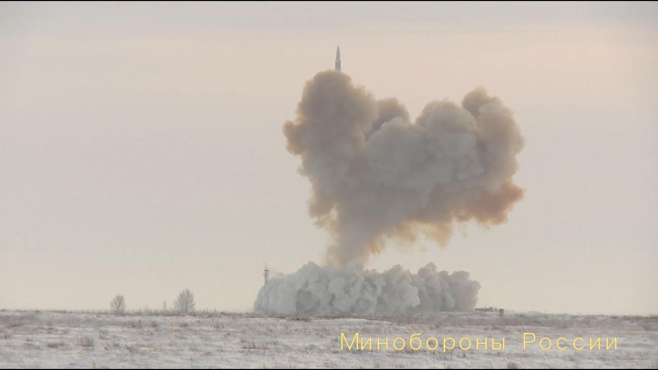 Пуск ракеты комплекса &laquo;Авангард&raquo; из позиционного района Домбаровский