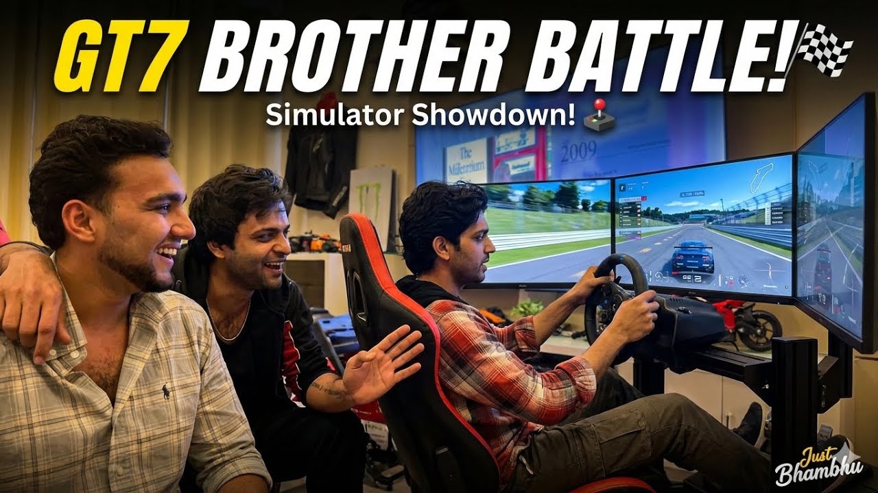 Playing GT7 on  Simulator 🕹️ || Challenge Between Brothers 🤺