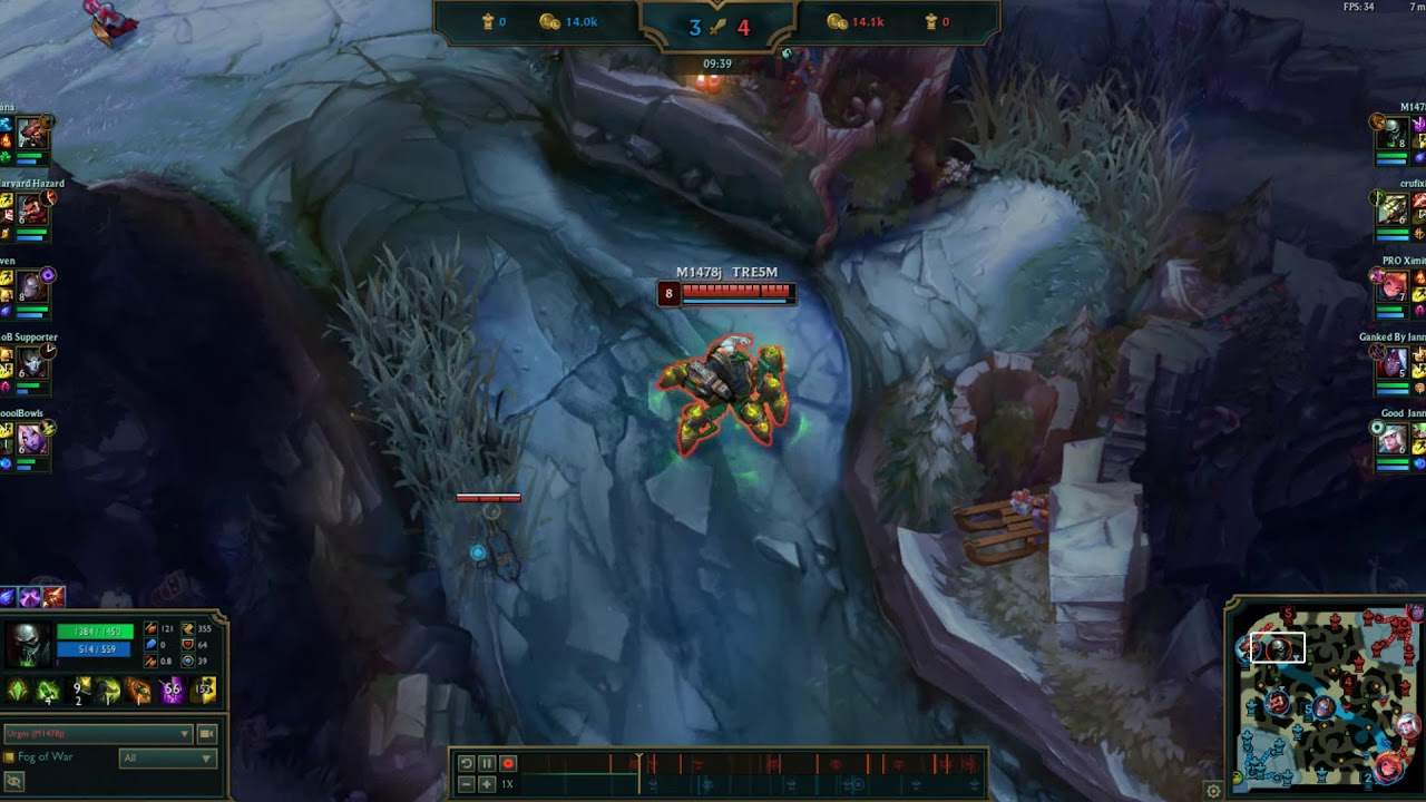 8.24 PH Diamond ranked, Urgot vs Udyr top lane
