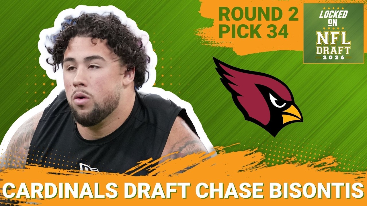 BREAKING: Arizona Cardinals Select Chase Bisontis 34th Overall | Cardinals BUILDING Their O Line
