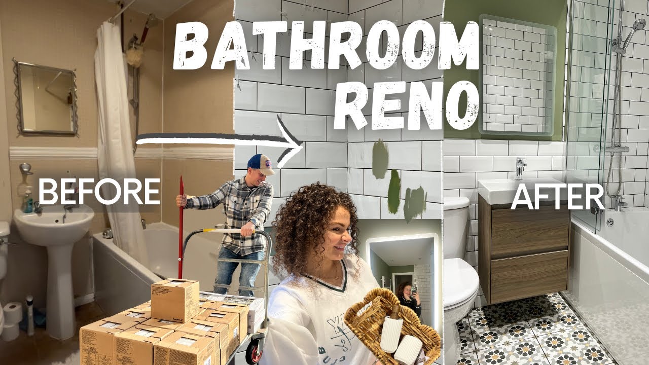 FULL BATHROOM RENOVATION ON A BUDGET UK |  how much our bathroom cost? ex display bathroom 🧼 💰 🛁