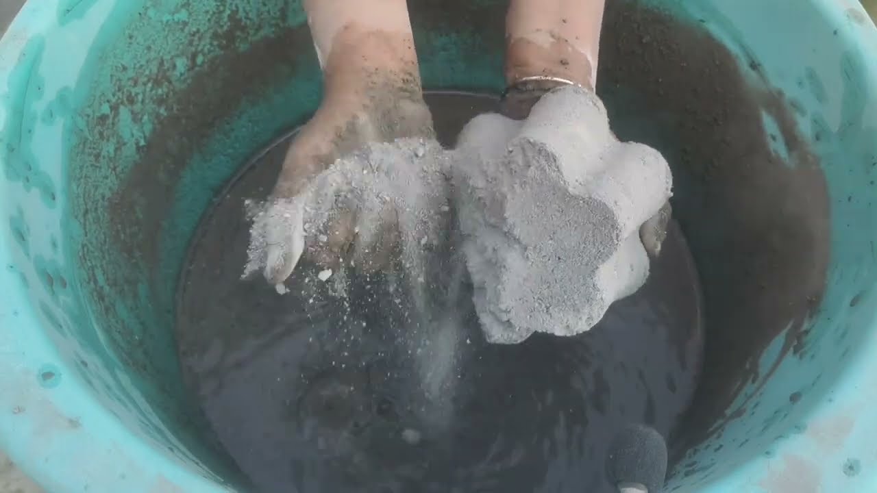 Asmr - sand cement crumbling