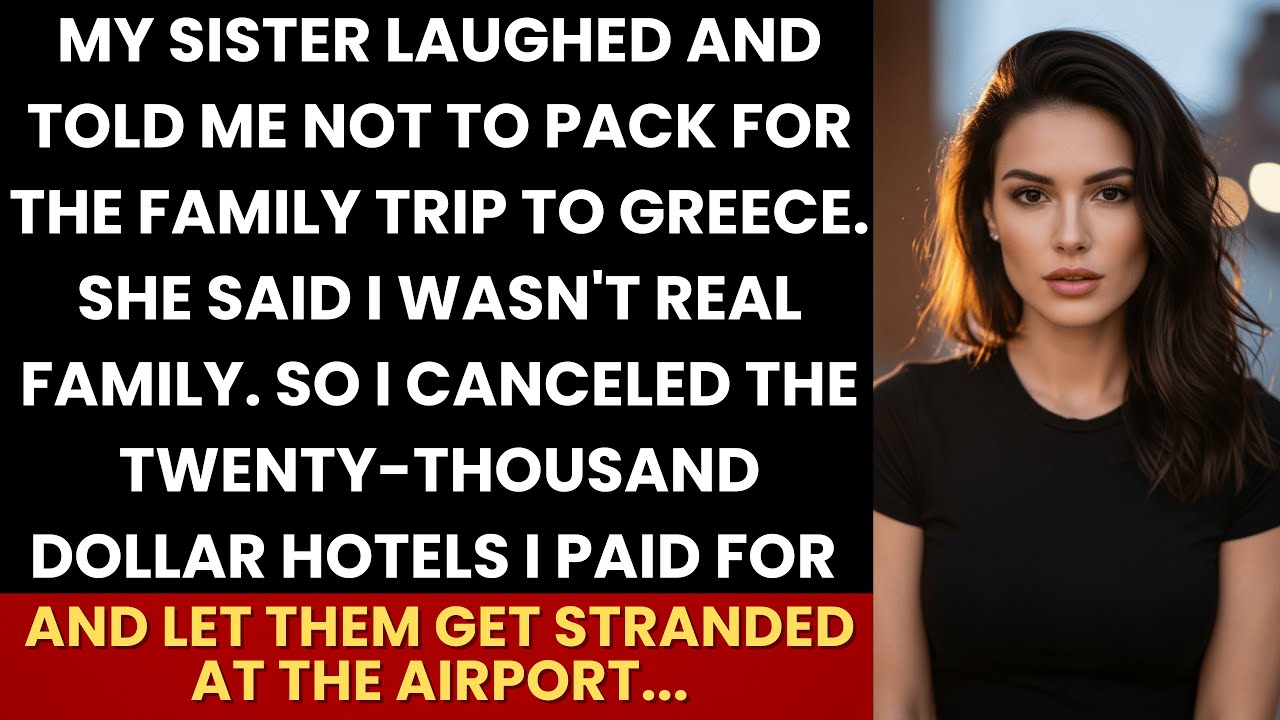 My Sister Said I Wasn’t Real Family And Banned Me From Greece—So I Canceled The $20K Hotels