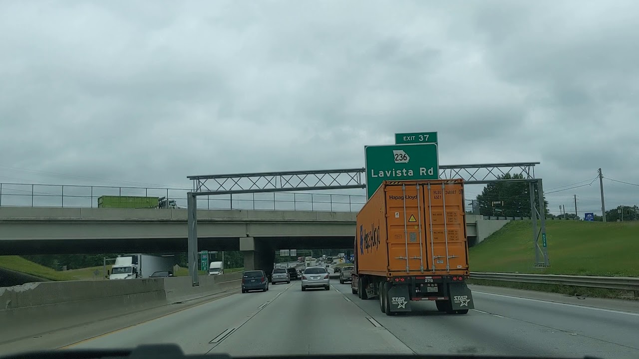 A drive on I 20 W to I 285 N in Atlanta!