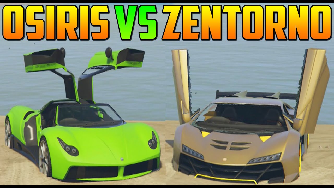 PEGASSI OSIRIS vs ZENTORNO - Test de Velocidad - El Coche Mas Rápido de GTA V Online PS4