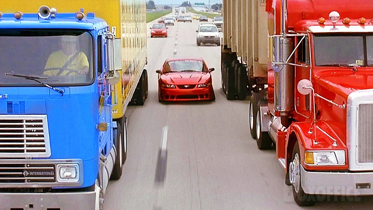 Surrounded by 18 Wheel Trucks | 2 Fast 2 Furious | CLIP