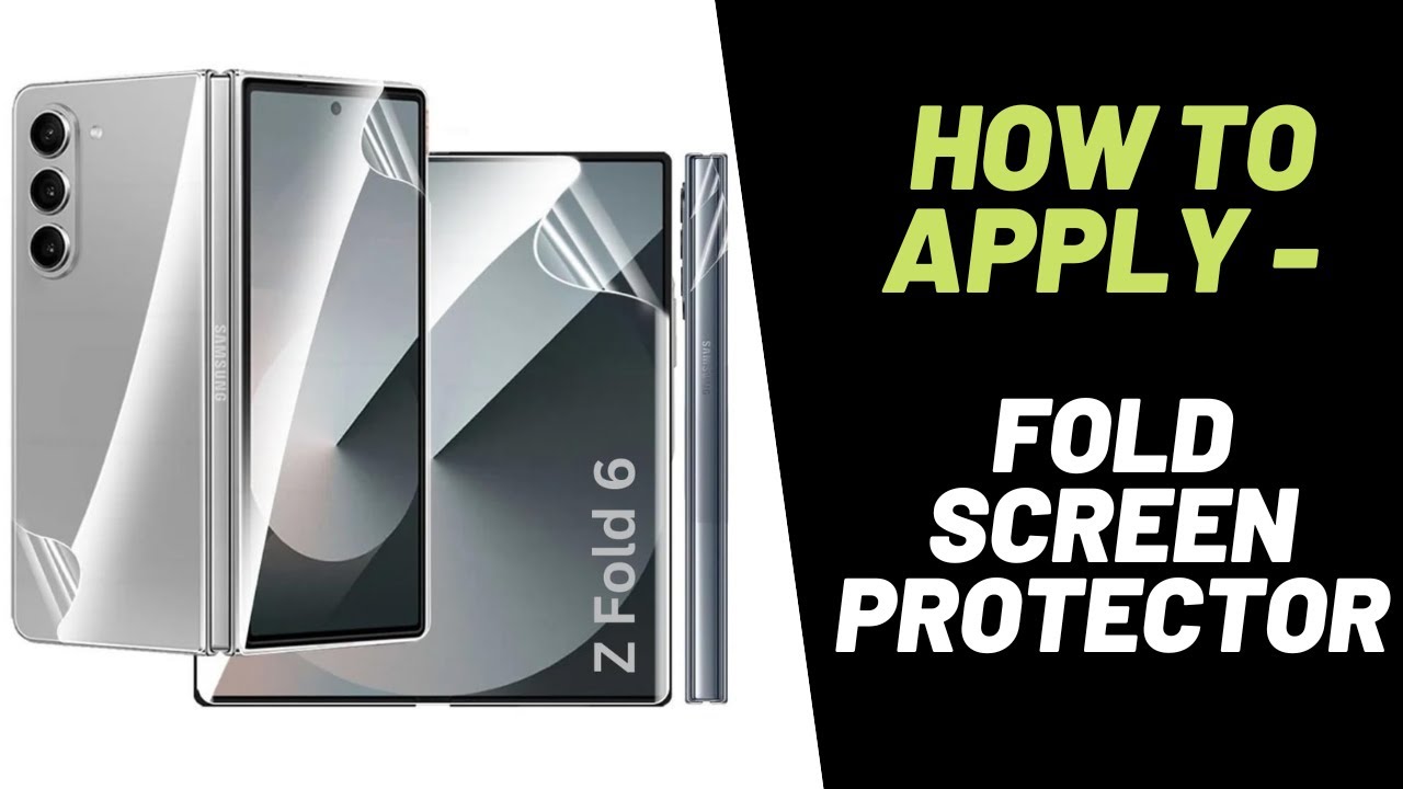 Samsung Fold Screen Protector Installation by CaseCandy