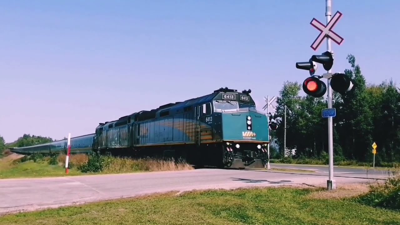 Via Rail 14 (The Ocean) Chase from Beaver Brook to Harcourt NB, Sept 10, 2022