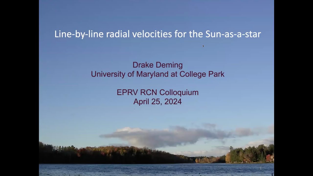 EPRV Colloquium April 2024 -- Dr. Drake Deming