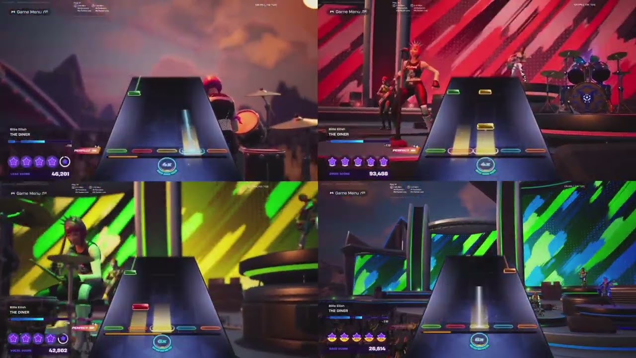 Fortnite Festival - THE DINER by Billie Eilish - Expert 100% All Instruments FC All Perfects 