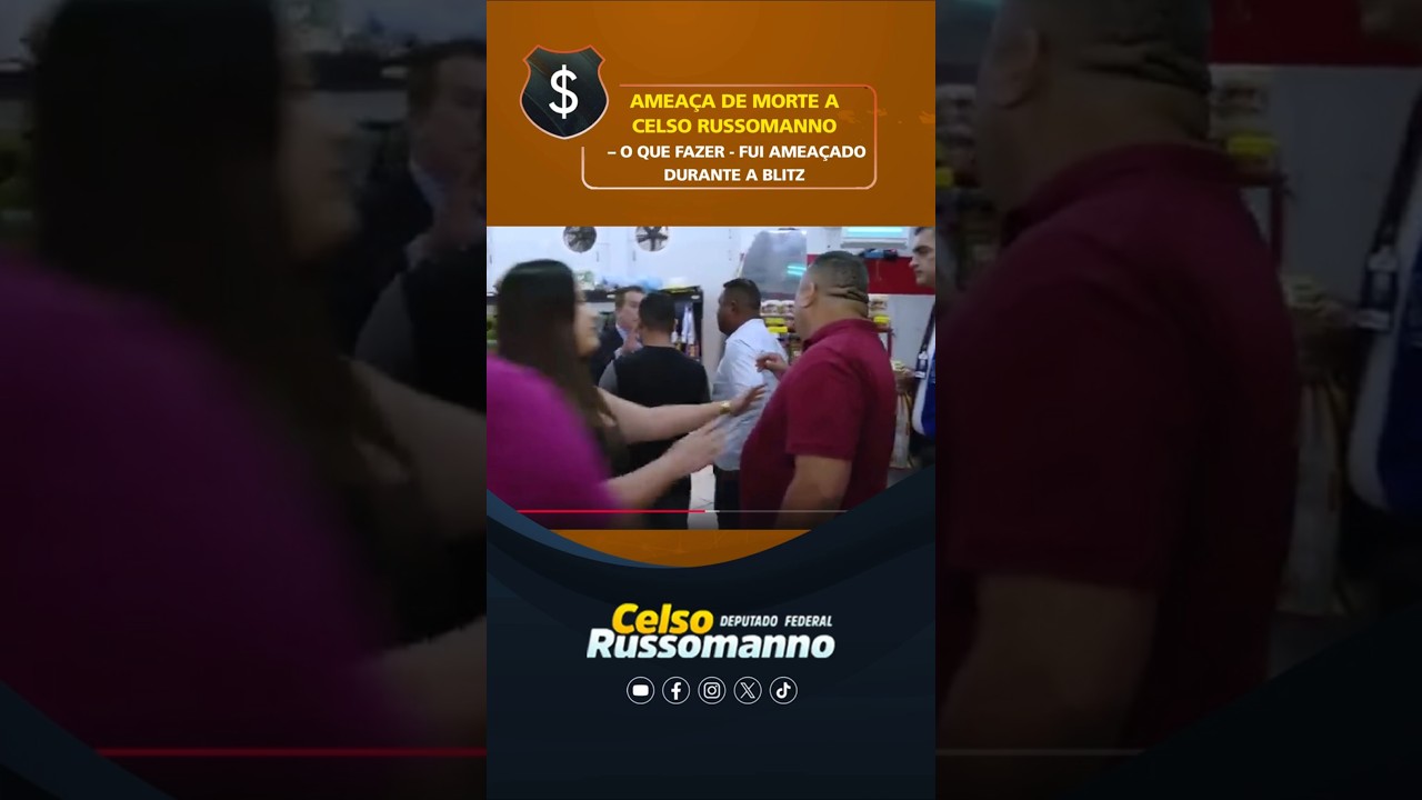 AMEA&Ccedil;A DE MORTE A CELSO RUSSOMANNO &ndash; O QUE FAZER - FUI AMEA&Ccedil;ADO DURANTE A BLITZ