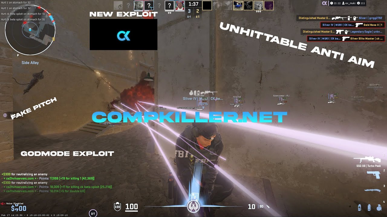 Abusing a new fake pitch exploit with CompKiller.net