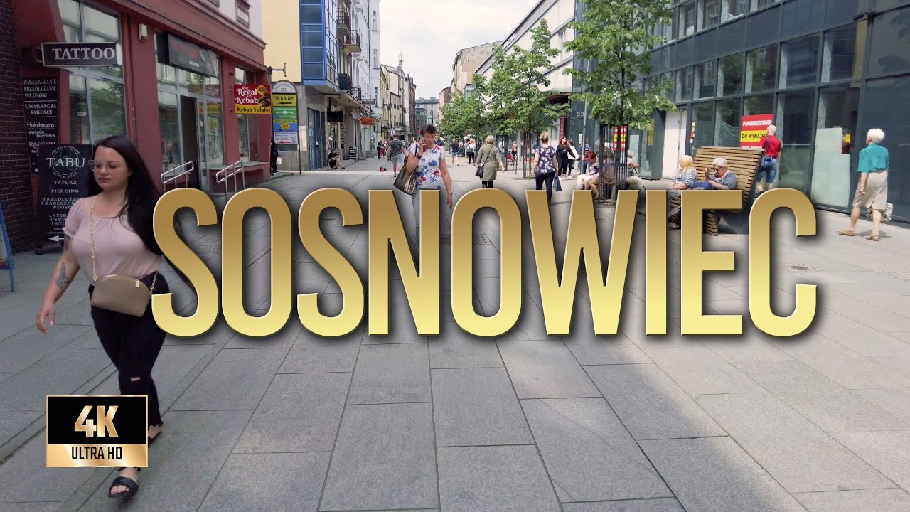 Sosnowiec | Wiosna 2022 | Spacer po Sosnowcu | Binaural Audio 🎧 [4k]