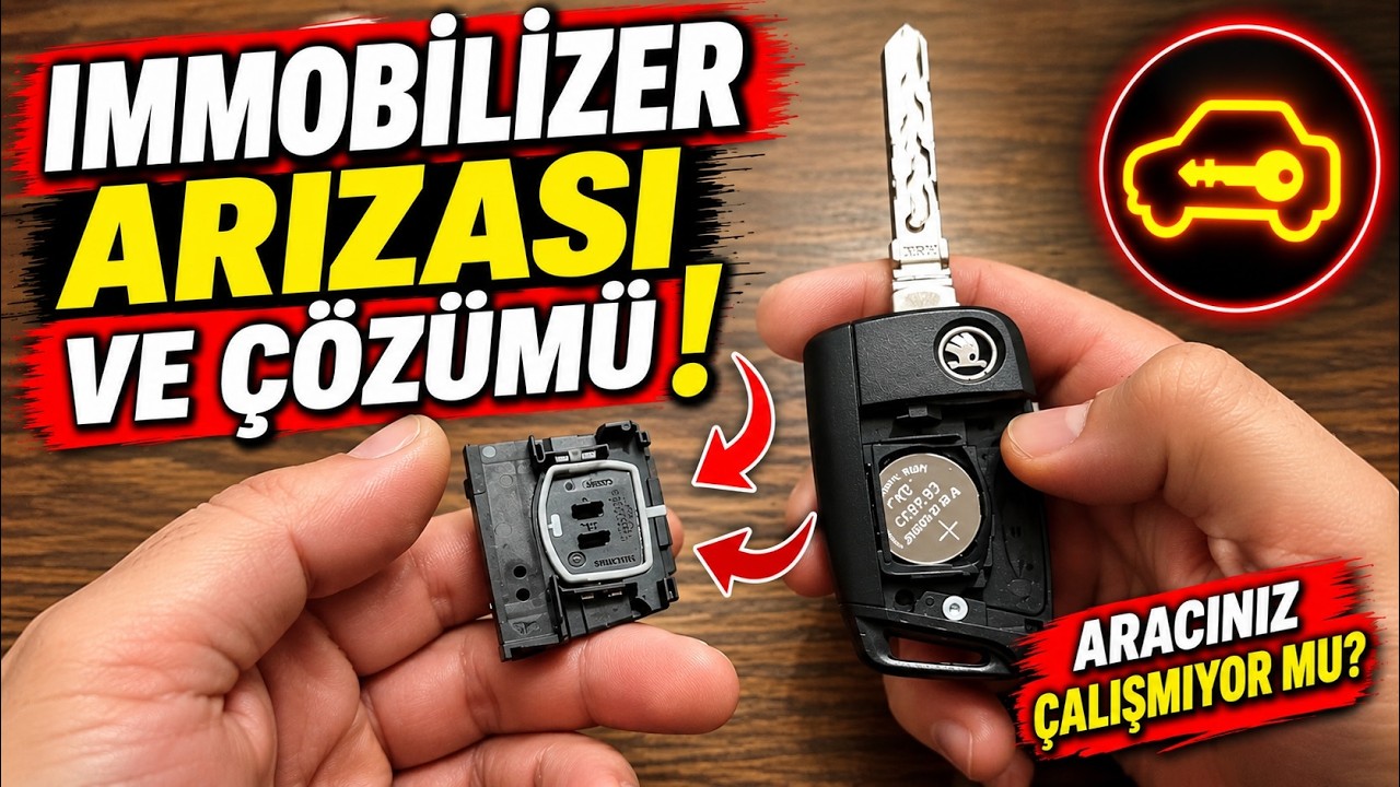 Araba anahtarı okumuyor ve Tanımıyor İse İmmobilizer Devreden Çıkarma? İmmobilizer İptali Hk.