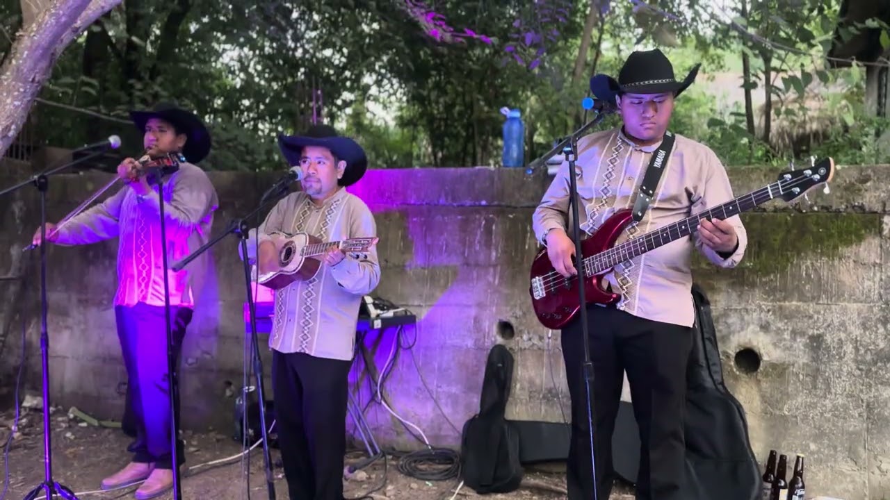 Cumbias con Trio ILUSION POTOSINA amanenizando evento de Boda En Ocuiltzapoyo San Martín Chal.