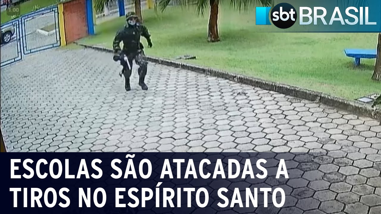 Duas escolas s&atilde;o atacadas a tiros no Esp&iacute;rito Santo | SBT Brasil (25/11/22)