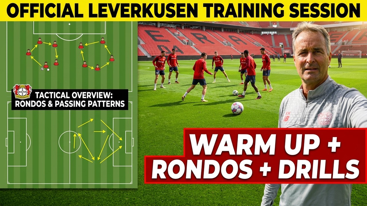 🔰Warm Up With Ball + Rondos + Passing Drills / Bayer 04 Leverkusen