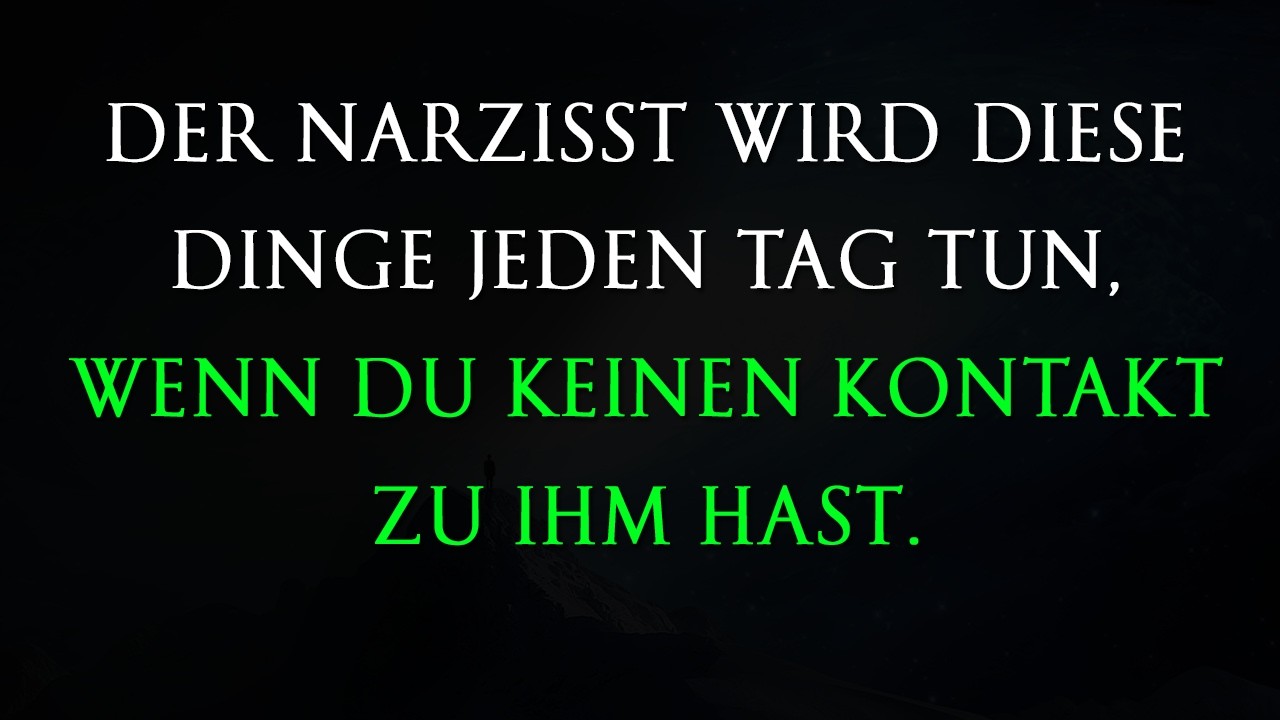 Der Narzisst wird diese Dinge jeden Tag tun, wenn du keinen Kontakt mehr mit ihm hast | Narzissmus
