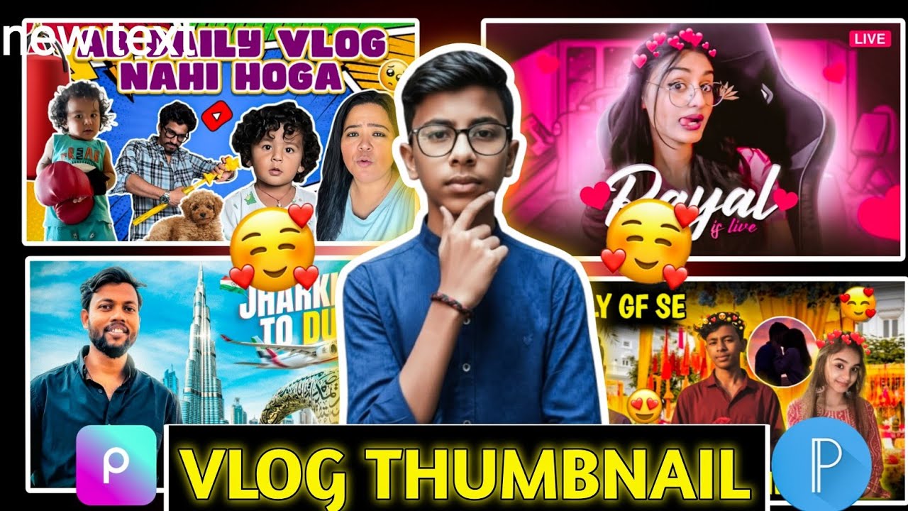 Vlog Thumbnail Tutorial: Zero se Hero tak!|Vlog thumbnail kaise banaen free main Viral Trick 🫨