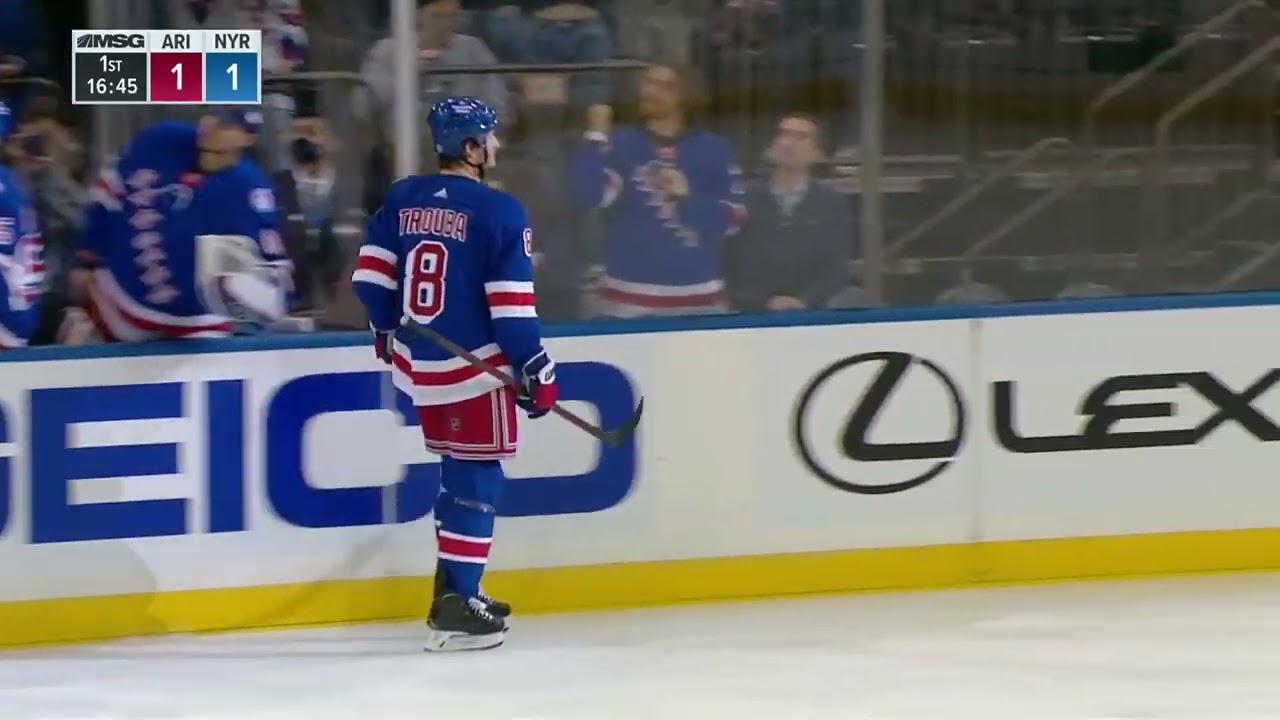Jacob Trouba Quickly Ties This Game From The Point