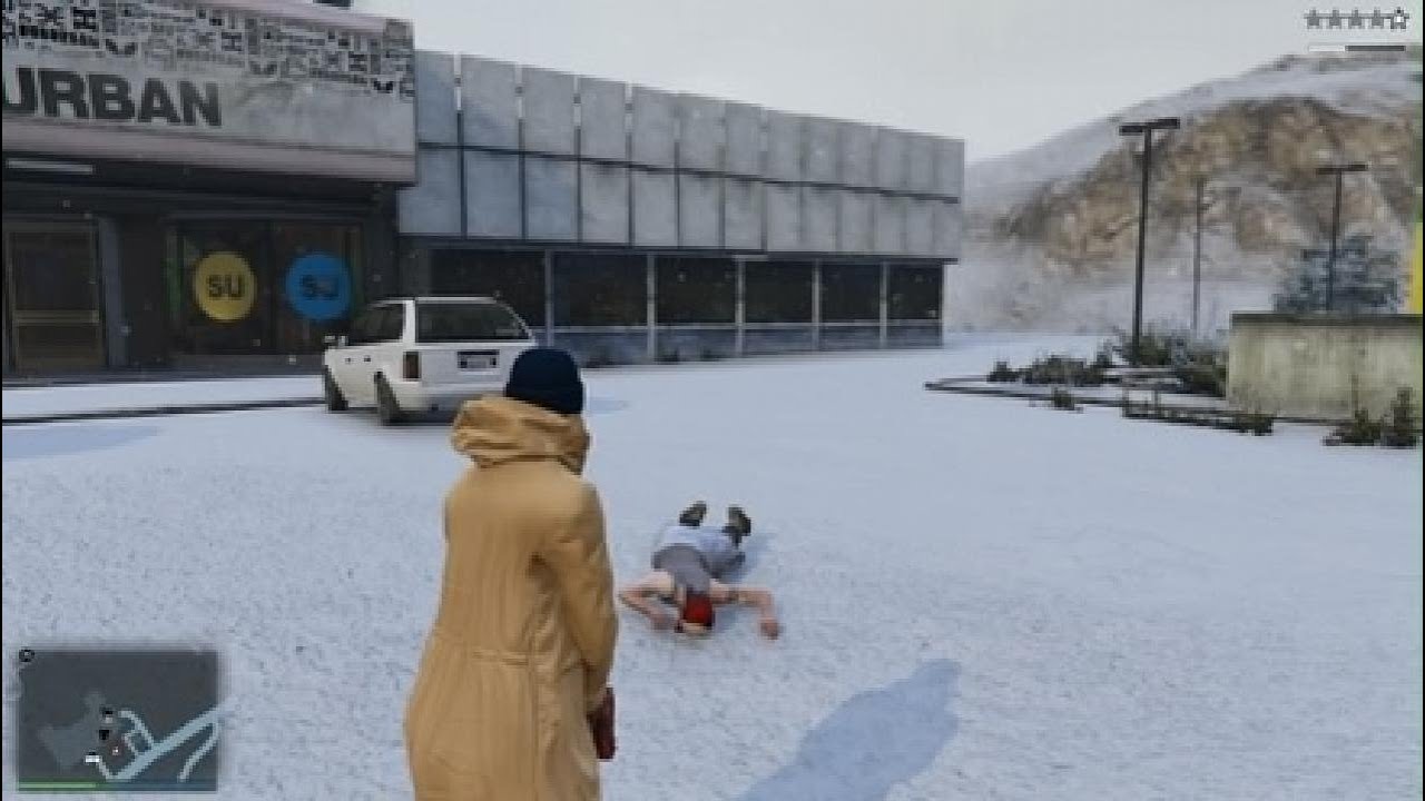 Party of Fighting in the snow | GTA Online