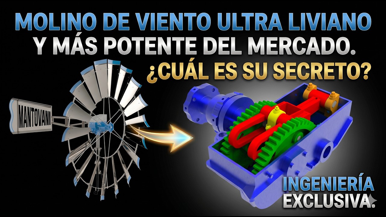 Ultra liviano, ultra potente - Molino de viento Mantovani - Energía Eólica