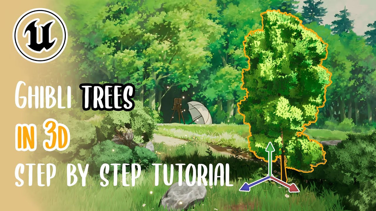 Ghibli Inspired Trees in UE5 - TUTORIAL