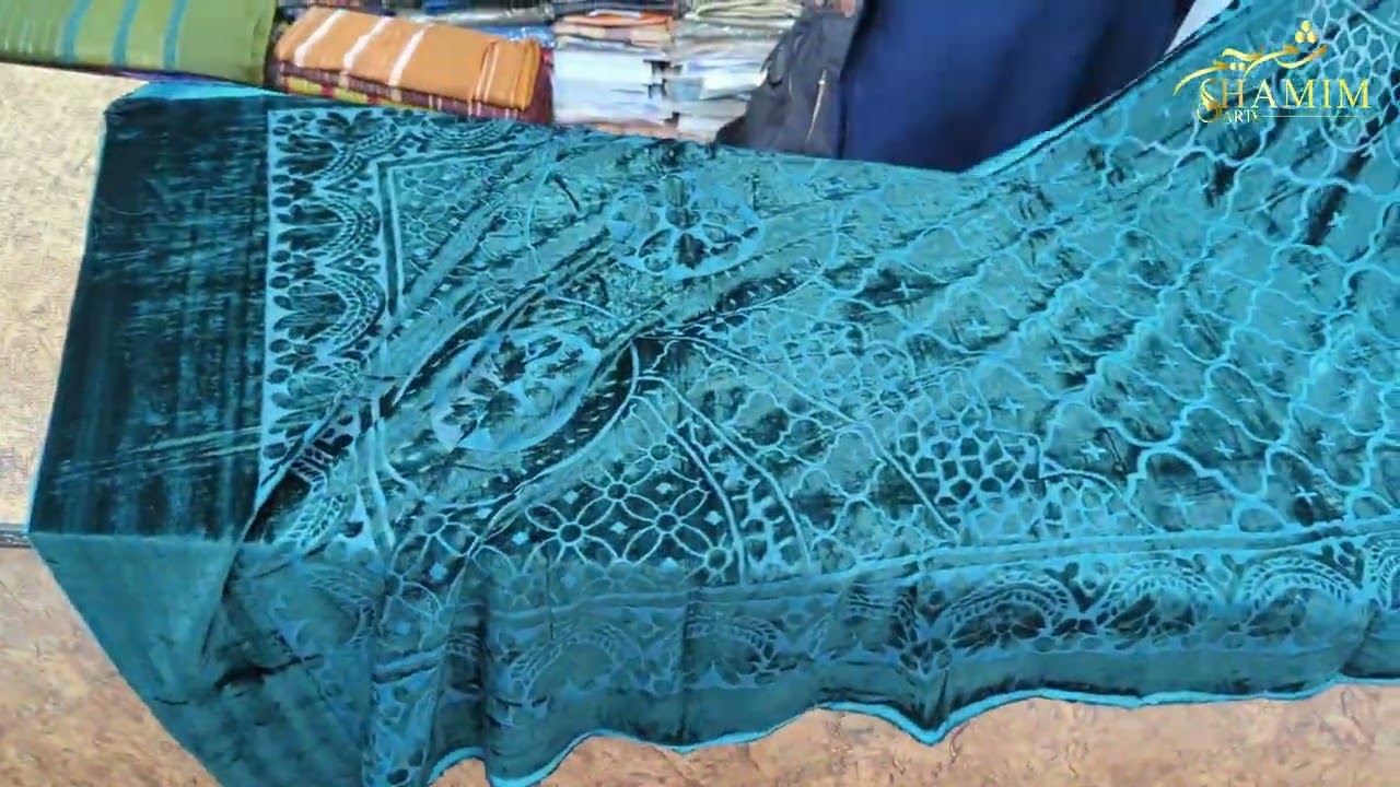 233,234- Gulkari Palachi 3pc / Bareeze embroidery 3pc / 2350 only / Multani Shawl / SHAMIM ARTS