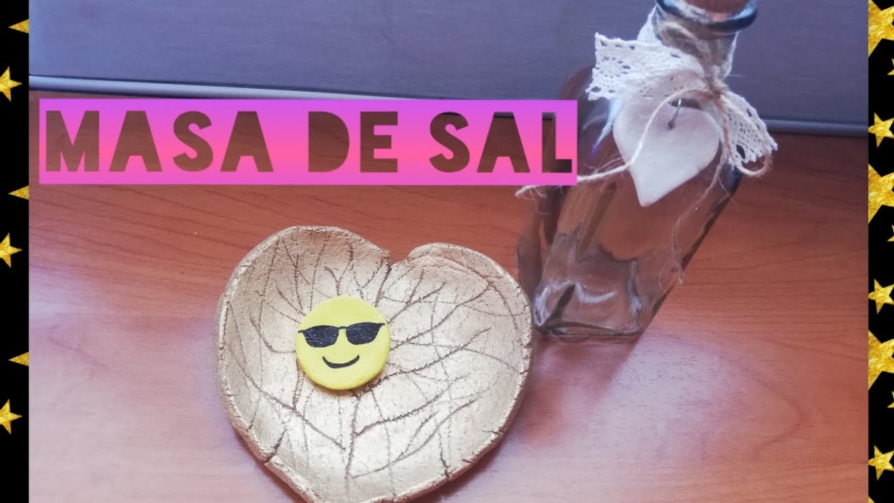 Haz la mejor MASA DE SAL llamada también plastilína casera, suave y fácil de moldear.