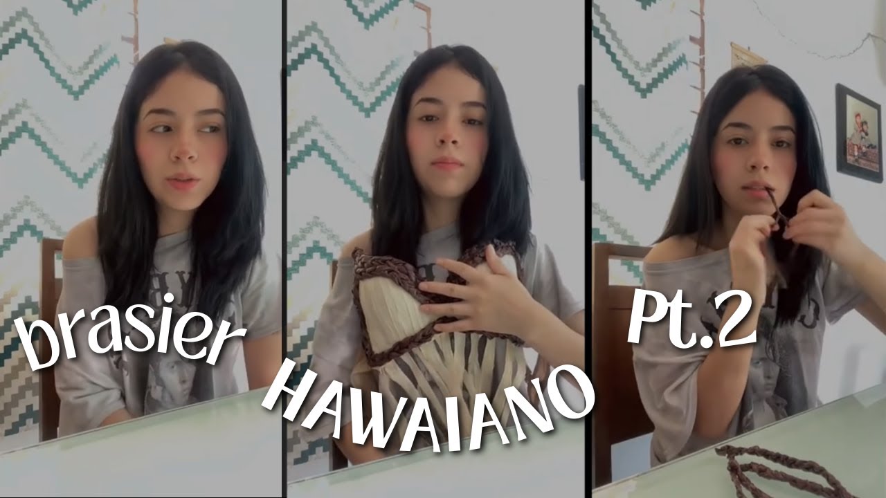 Cómo hacer un brasier hawaiano con hojas de tamal 🌴✨ Parte 2 | Naaani
